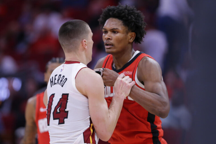 amen-thompson,-terry-rozier-suspended-as-nba-hands-down-punishments-for-heat-rockets-brawl