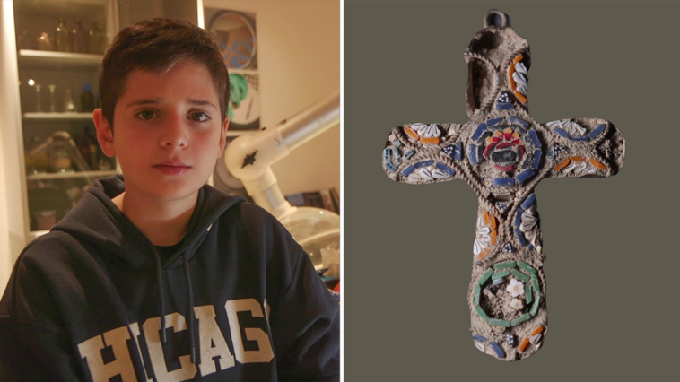 rare-religious-cross-discovered-by-child-while-exploring-on-school-field-trip-in-jerusalem