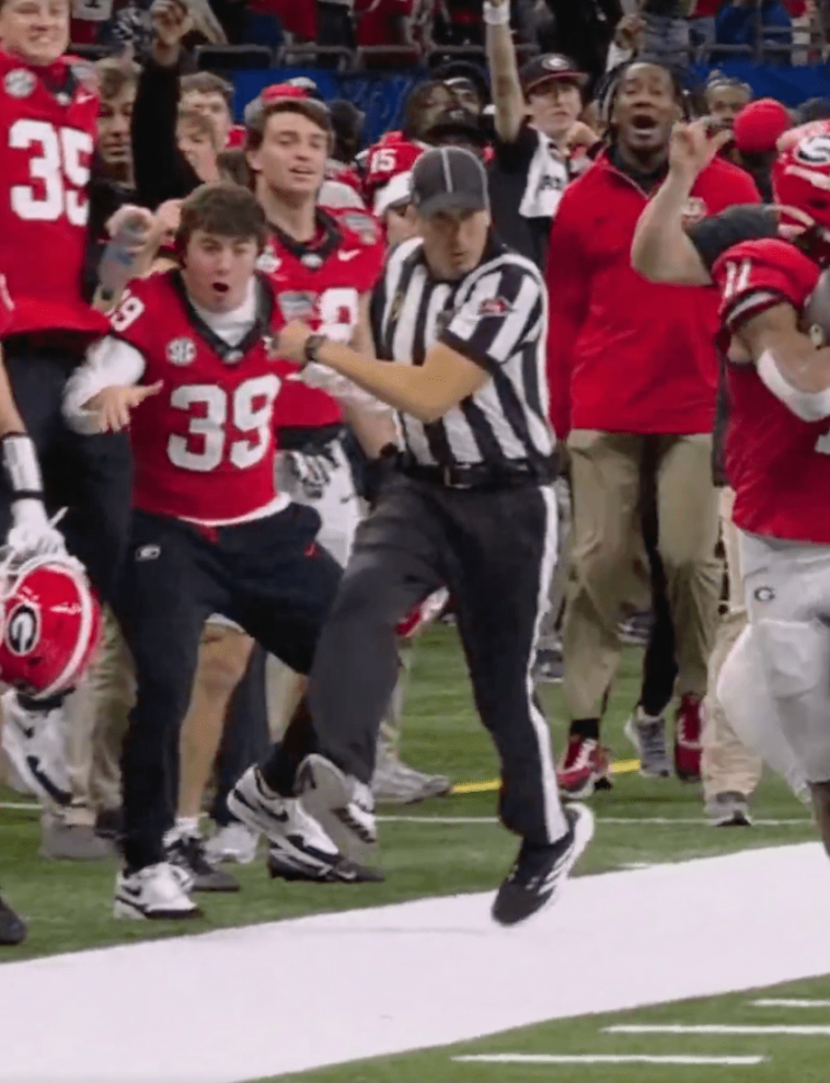 georgia-takes-sideline-penalty-after-overexcited-reserve-parker-jones-slams-into-sugar-bowl-referee