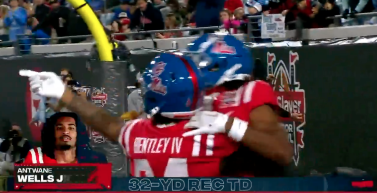 ole-miss-receiver-juice-wells-mocks-former-south-carolina-coach-with-touchdown-celebration