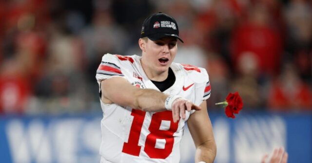 watch:-‘they-won’t-let-me-on!’:-ohio-state-star-will-howard-denied-entry-to-on-stage-rose-bowl-celebration