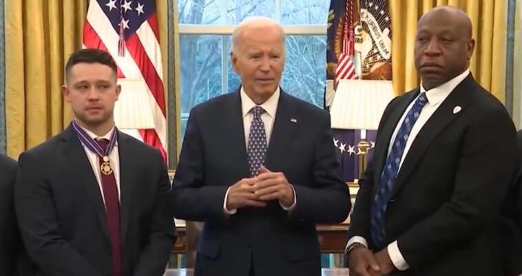 white-house-staffers-shield-a-confused-joe-biden-as-reporters-shout-questions-about-nola-terrorist-attack-(video)