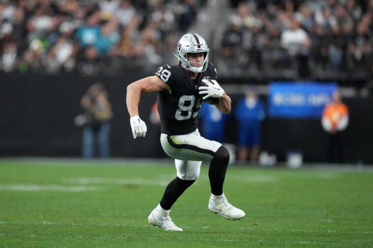 raiders-te-brock-bowers-tops-malik-nabers-to-retake-nfl-rookie-reception-record