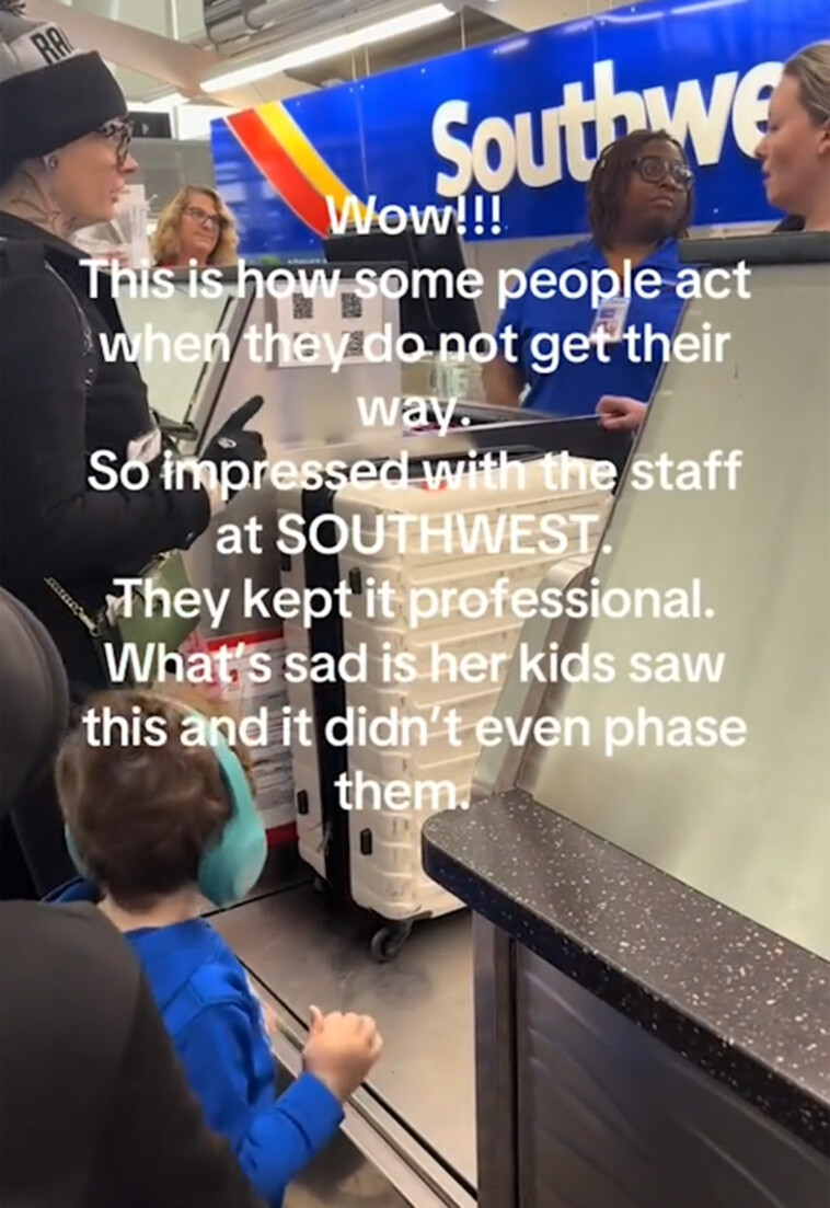 mom-hurls-racial-slurs-at-southwest-airlines-worker-after-being-told-her-bag-was-too-heavy:-video