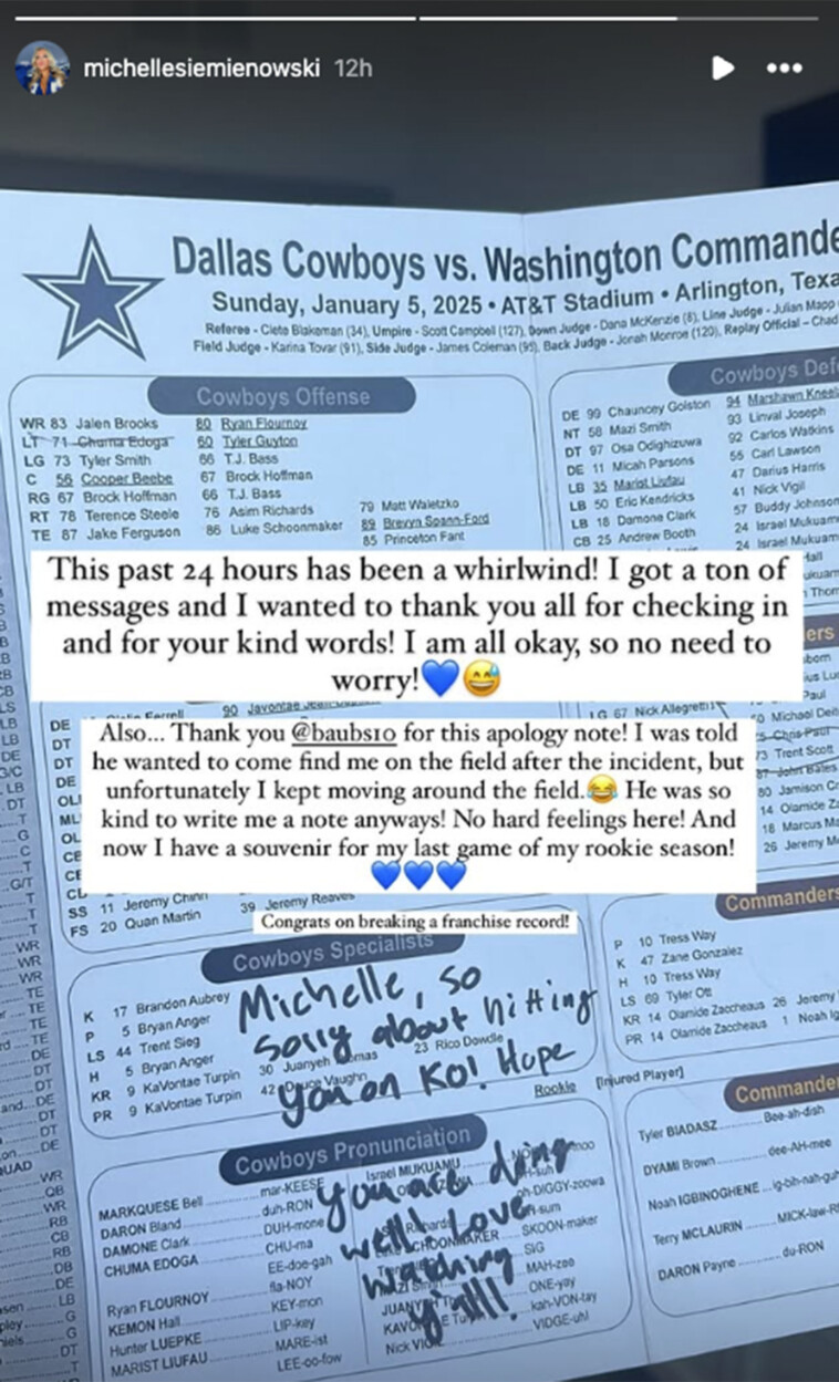 cowboys-kicker-brandon-aubrey-apologizes-to-cheerleader-for-drilling-her-in-the-head-with-ball