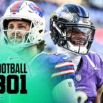 nfl-awards-show:-josh-allen-vs-lamar-jackson-for-mvp,-bowers-vs.-daniels-for-roy-&-more-|-football-301