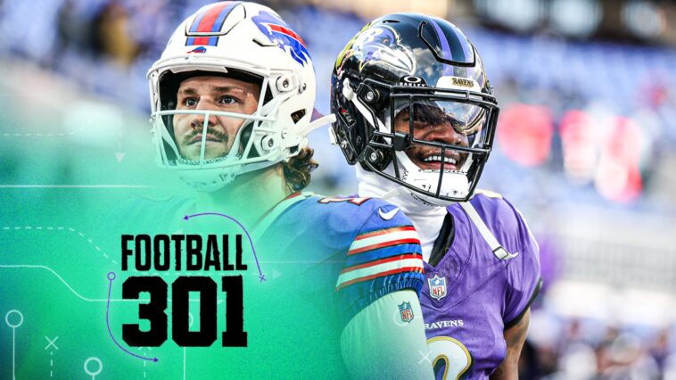 nfl-awards-show:-josh-allen-vs-lamar-jackson-for-mvp,-bowers-vs.-daniels-for-roy-&-more-|-football-301