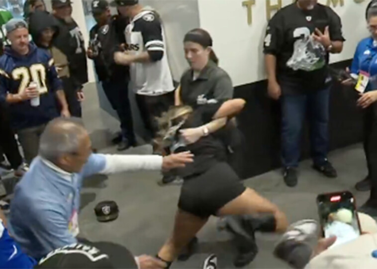 chargers-raiders-fan-fight-spills-over-to-tv-interview-in-wild-scene