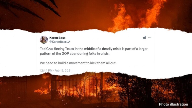 karen-bass’-2021-tweet-comes-back-to-haunt-her-as-la-residents-demand-accountability