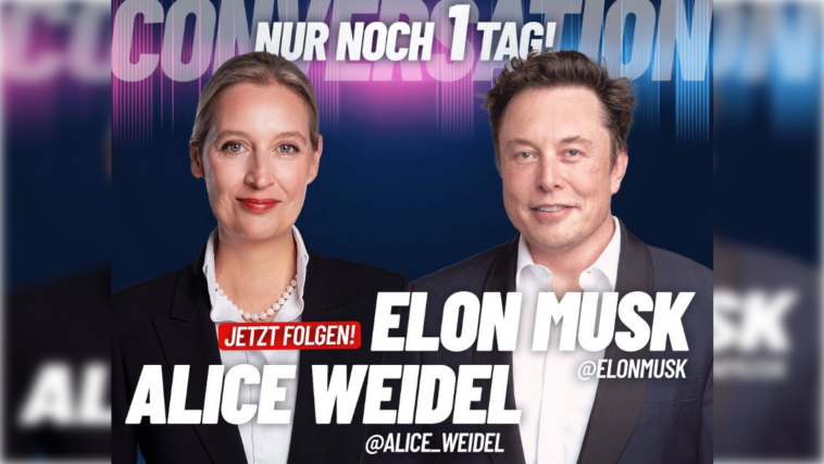 elon-musk-interviews-alice-weidel-from-germany’s-conservative-afd-party-on-x-–-weidel-calls-hitler-a-socialist-enraging-the-elites-–-150-terrified-eu-officials-monitor-the-discussion-–-full-interview-below