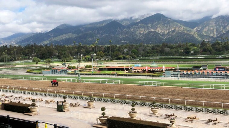 santa-anita-racing-ppd.,-track-used-for-fire-relief