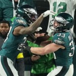 ‘don’t-try-this-at-home’:-eagles’-mitchell-jokingly-celebrates-pick-with-triple-h-finisher