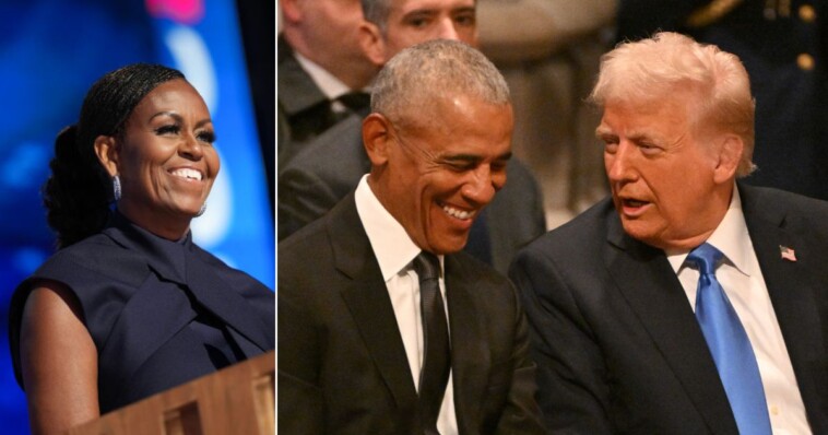 michelle-obama-snubs-trump-a-week-after-barack-and-donald-laughed-it-up-together