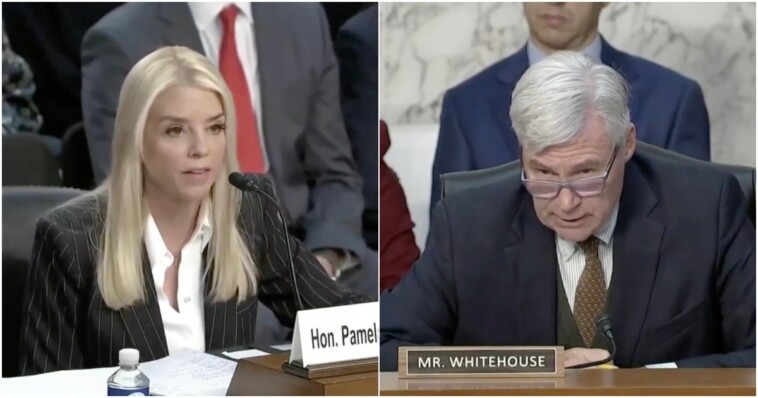 awesome:-pam-bondi-turns-the-tables-on-democrat-senator-sheldon-whitehouse-with-a-masterful-response-when-he-snidely-suggests-she-will-weaponize-the-doj-(video)