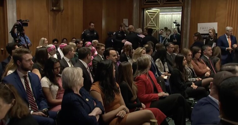 protesters-hijack-marco-rubio’s-secretary-of-state-hearing-with-shouts-of-‘little-marco’-and-accusations-of-killing-children!