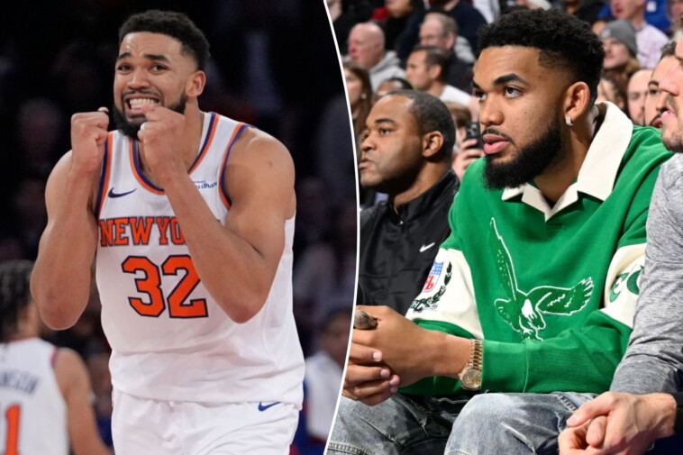 karl-anthony-towns-roasted-for-wearing-eagles-gear-at-knicks’-game-vs.-76ers:-‘should-get-fined’