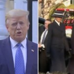 melania-trump-looks-spectacular-as-she-and-president-trump-enter-church-where-he-stood-defiantly-in-2020-with-bible-after-blm/antifa-rioters-lit-it-on-fire-during-historic-riots-[video]