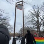 disgusting:-radical-anti-trump-protesters-bring-out-a-guillotine-to-threaten-the-47th-president-months-after-he-was-nearly-assassinated-(video)