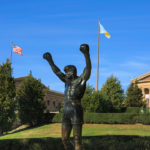 philadelphia-rocky-statue-dressed-in-redskins-gear-ahead-of-nfc-title-game-between-eagles-and-commanders