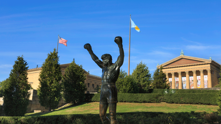 philadelphia-rocky-statue-dressed-in-redskins-gear-ahead-of-nfc-title-game-between-eagles-and-commanders