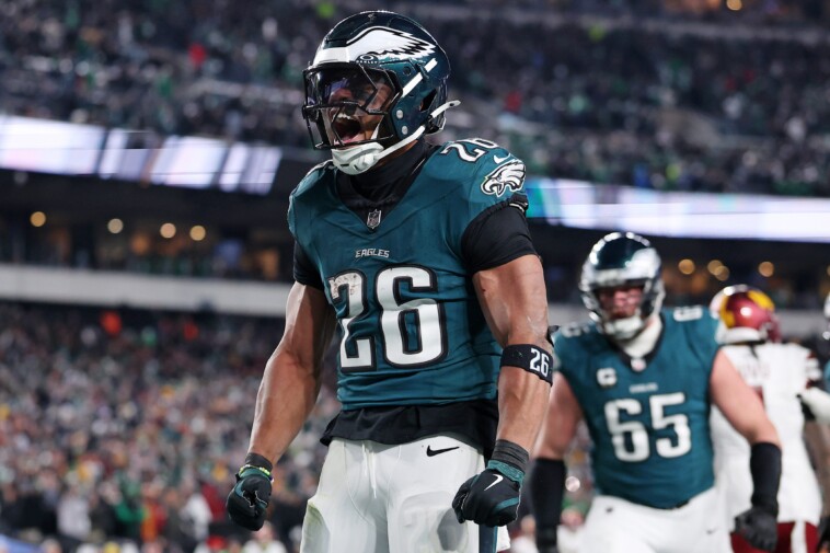 saquon-barkley’s-three-touchdowns-propel-eagles-to-super-bowl-2025-with-rout-of-commanders