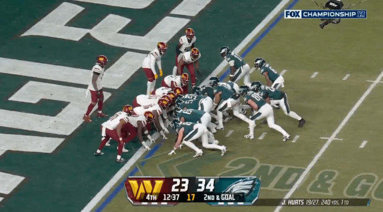 ref-threatens-commanders-with-touchdown-rule-after-three-insane-penalties-trying-to-stop-eagles’-tush-push