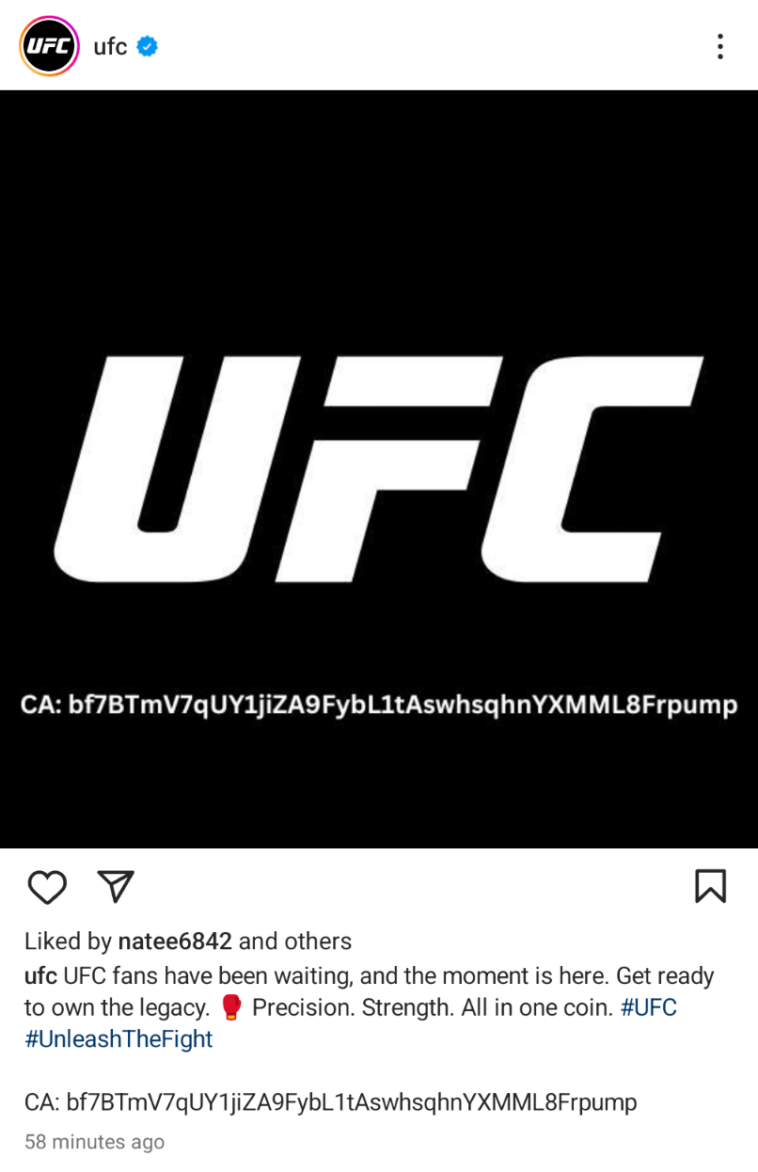 ufc’s-instagram-hacked-in-apparent-crypto-scam