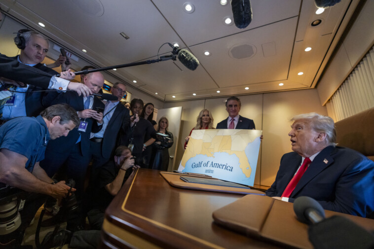 trump-proclaims-‘gulf-of-america-day’-while-flying-over-former-gulf-of-mexico-on-way-to-super-bowl