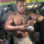 saquon-barkley-shotguns-beer-after-eagles’-super-bowl-2025-win-in-rowdy-locker-room-scene