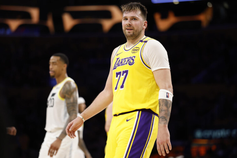 luka-doncic-drops-14-points-in-lakers-debut-alongside-lebron-james-in-blowout-win-over-jazz