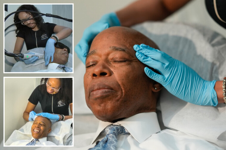 mayor-eric-adams-gets-laser-hair-removal-while-touting-$85m-investment-in-nyc-small-businesses