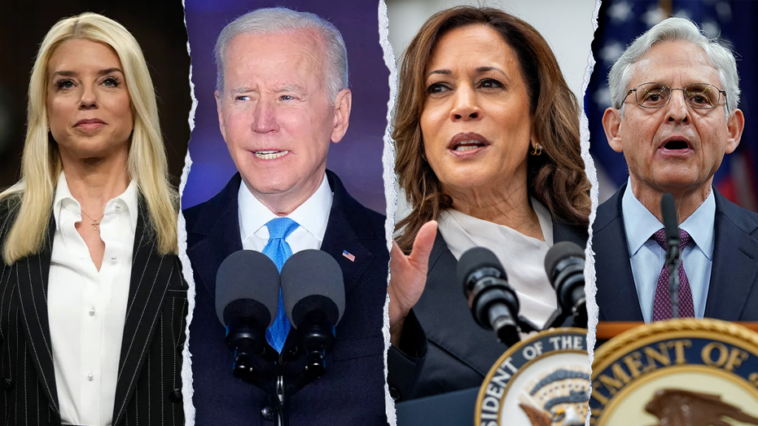 ‘ridiculous’:-bondi-personally-strips-doj-walls-of-biden,-harris,-garland-portraits