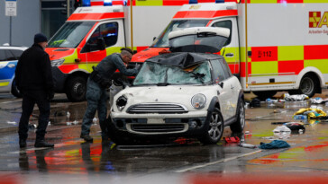 at-least-20-injured-after-driver-plows-into-demonstrators-in-munich-ahead-of-vance’s-meeting-with-zelesnky