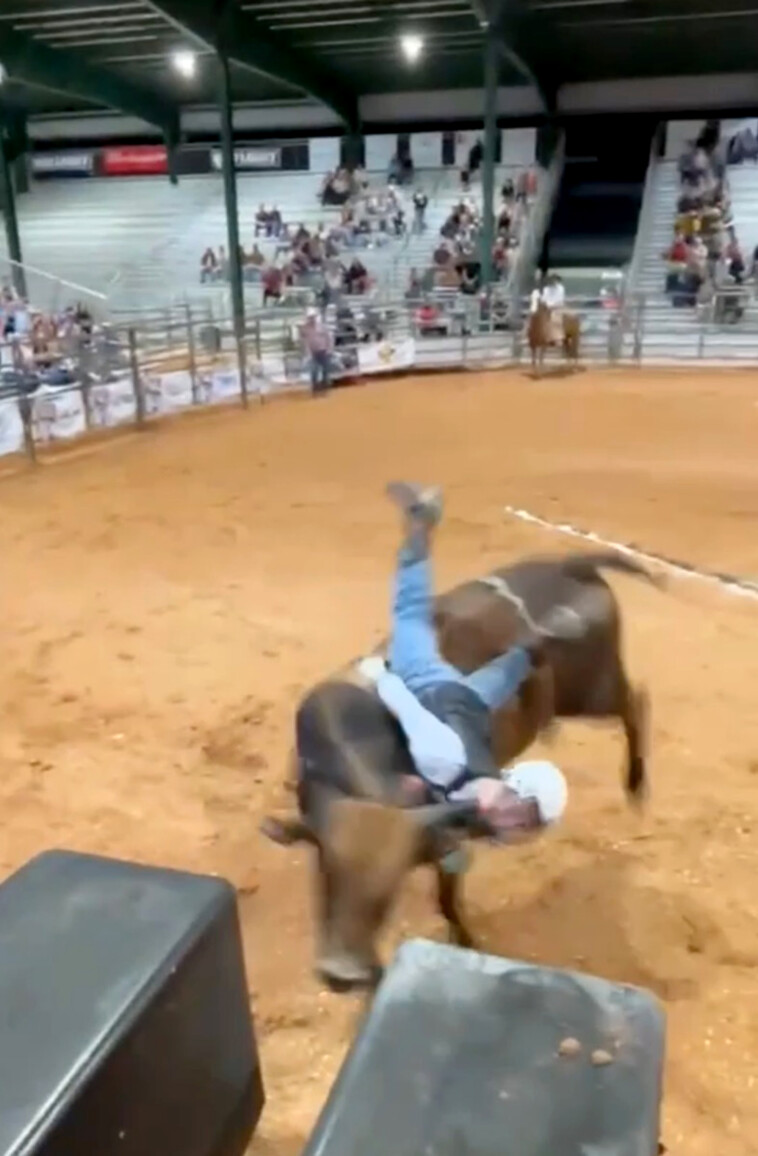 bull-rider,-24,-gored-in-throat-lucky-to-be-alive-after-losing-2-gallons-of-blood-in-shocking-video