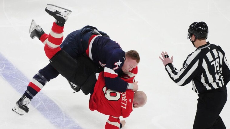 usa,-canada-hockey-stars-get-into-numerous-fights-in-opening-seconds-of-4-nations-rivalry-after-anthem-boos