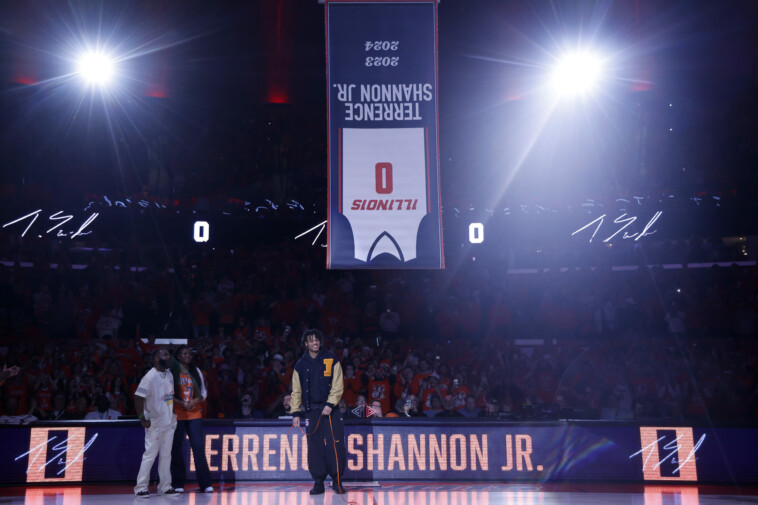 illinois-hangs-terrence-shannon-jr.’s-jersey-upside-down-during-retirement-ceremony