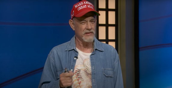 maga-nation-in-uproar-as-leftist-actor-tom-hanks-cruelly-mocks-trump-supporters-during-despicable-snl-sketch-(video)