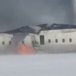 part-of-flipped-delta-plane-at-toronto-pearson-international-airport-ignites-just-as-firefighters-jump-out:-video