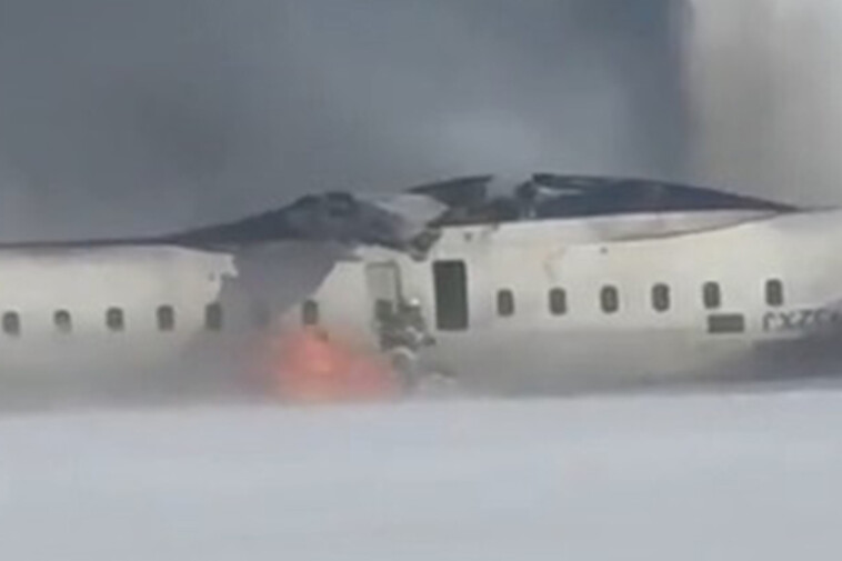 part-of-flipped-delta-plane-at-toronto-pearson-international-airport-ignites-just-as-firefighters-jump-out:-video