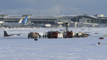 passenger-onboard-flipped-delta-flight-posts-wild-evacuation-footage-revealing-damage-to-interior-and-exterior-of-the-plane