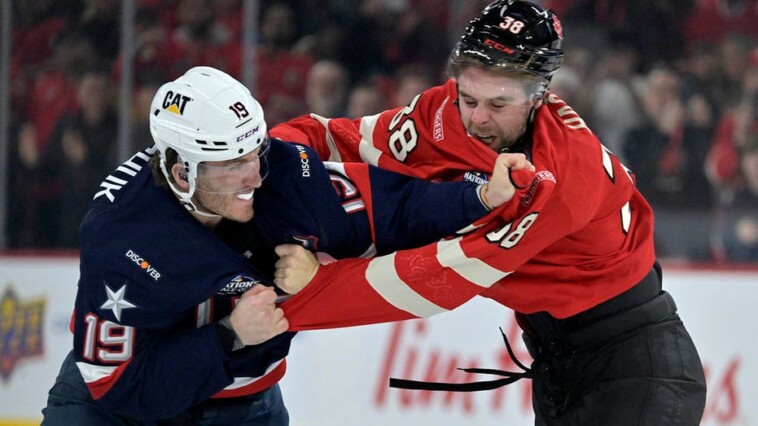 canada’s-brandon-hagel-on-why-he-fought-usa’s-matthew-tkachuk:-‘for-the-flag-…-not-for-the-cameras’