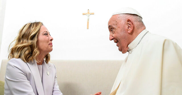 pneumonia-ridden-pope-francis-receives-hospital-visit-from-italy’s-giorgia-meloni