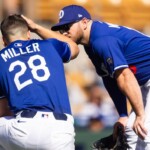 dodgers’-miller-hit-by-line-drive,-enters-protocol