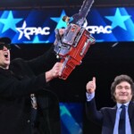 epic:-‘argentine-trump’-javier-milei-presents-elon-musk-with-doge-chainsaw-at-cpac