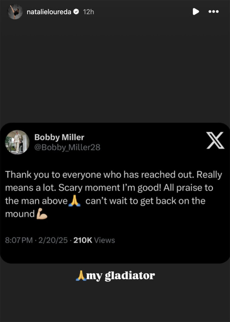 bobby-miller-lauded-by-girlfriend-after-dodgers-pitcher-hit-with-106-mph-line-drive