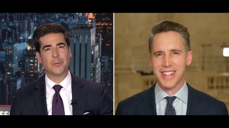 senator-josh-hawley-tells-jesse-watters-democrats-are-walking-around-capital-hill-demoralized-(video)