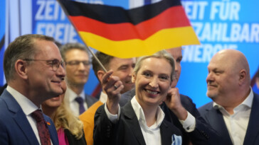 right-wing-alternative-for-germany-scores-second-place-in-pivotal-election,-conservative-set-to-to-be-next-chancellor