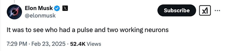 elon-musk-explains-his-‘what-did-you-do-last-week’-email-to-federal-workers-—-as-tulsi-gabbard-latest-to-tell-staff-to-ignore-it