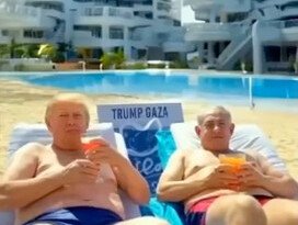 trump-shares-ai-video-of-his-vision-for-gaza-—-featuring-giant-gold-statue-and-him-lounging-poolside-with-netanyahu