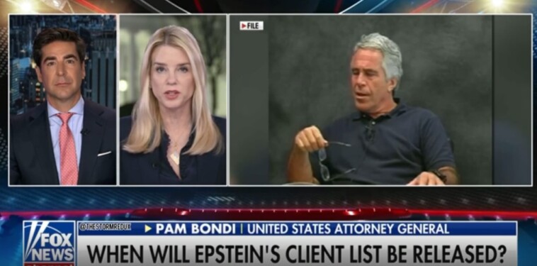 breaking:-ag-pam-bondi-tells-jesse-watters,-“some-epstein-information”-will-be-released-tomorrow-–-including-a-lot-of-flight-logs!-(video)